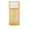 JELD-WEN 32 in. x 80 in. 6 Lite Unfinished Wood Front Door Slab ...