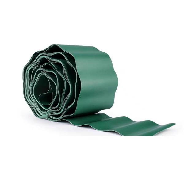 Agfabric 6 In. H X 30 Ft. L Green Plastic Garden Edging Border Fence ...