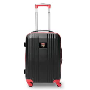 NHL Florida Panthers 21 in. Red Hardcase 2-Tone Luggage Carry-On Spinner Suitcase