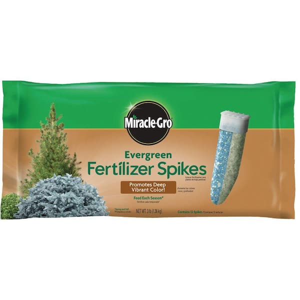 Miracle-Gro 3 lb. Evergreen Fertilizer Spikes (12-Pack)