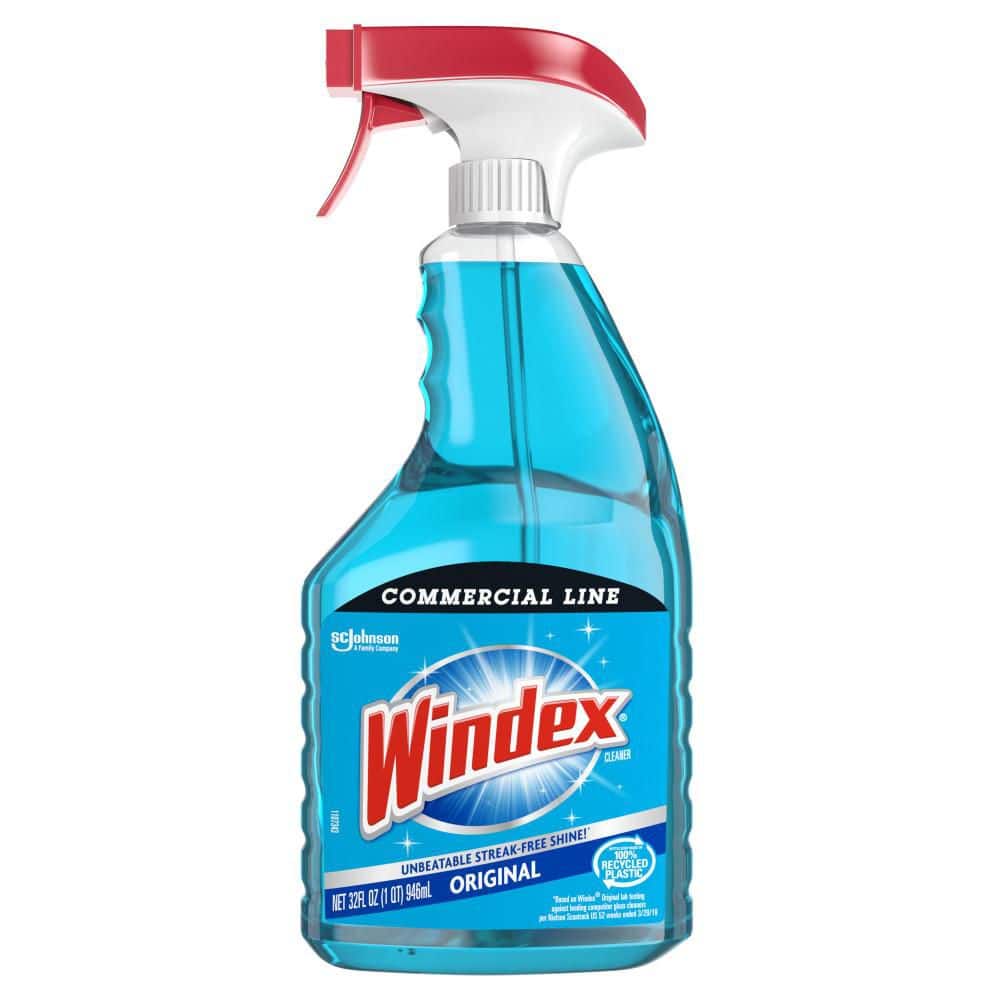 Windex 32 oz. Commercial Line Trigger Bottle Original Glass