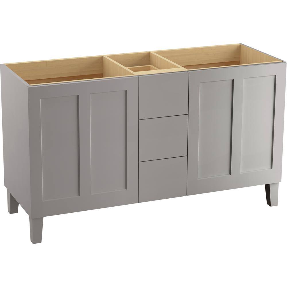 KOHLER Poplin 60 in. W x 22 in. D x 35 in. H Bathroom Vanity