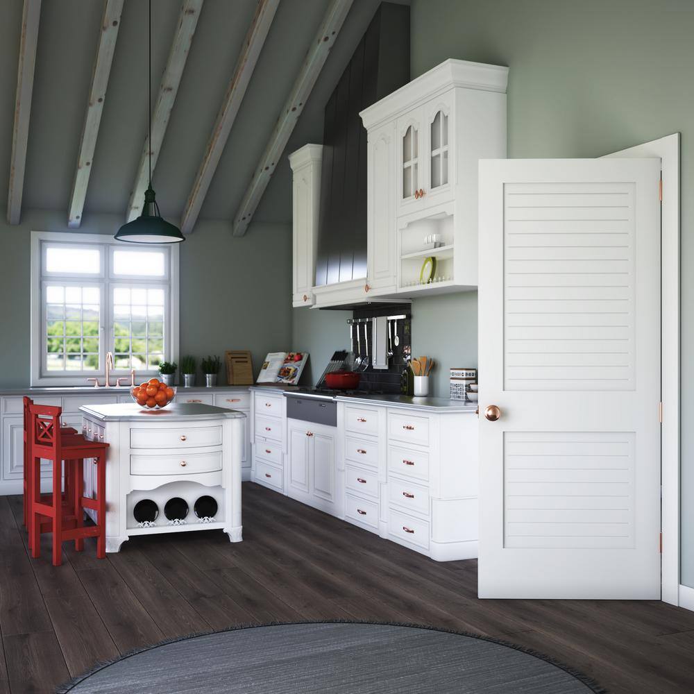24'' x 80'' White Prefinished Solid Pine Bifold Door