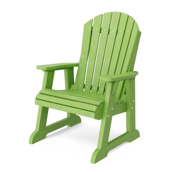 Wildridge Heritage Lime Green Plastic Outdoor High Fan Back Chair