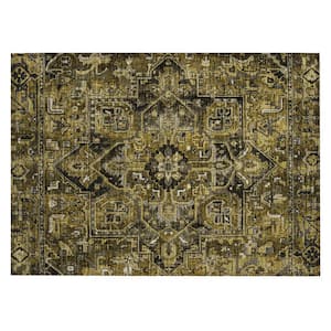 Chantille ACN570 Brown 1 ft. 8 in. x 2 ft. 6 in. Machine Washable Indoor/Outdoor Geometric Area Rug