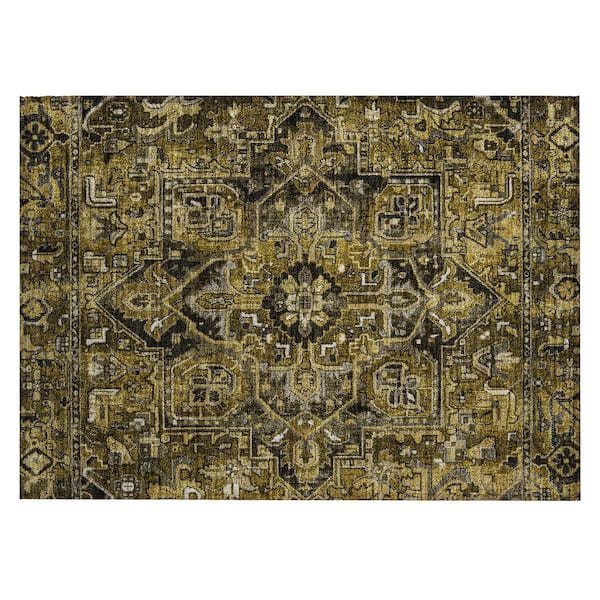 Addison Rugs Chantille ACN570 Brown 1 ft. 8 in. x 2 ft. 6 in. Machine Washable Indoor/Outdoor Geometric Area Rug