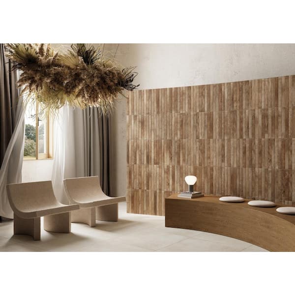 Sedona Sunset 1-7/8 in. x 17-3/4 in. Porcelain Floor and Wall Tile (8.29 sq. ft./Case)