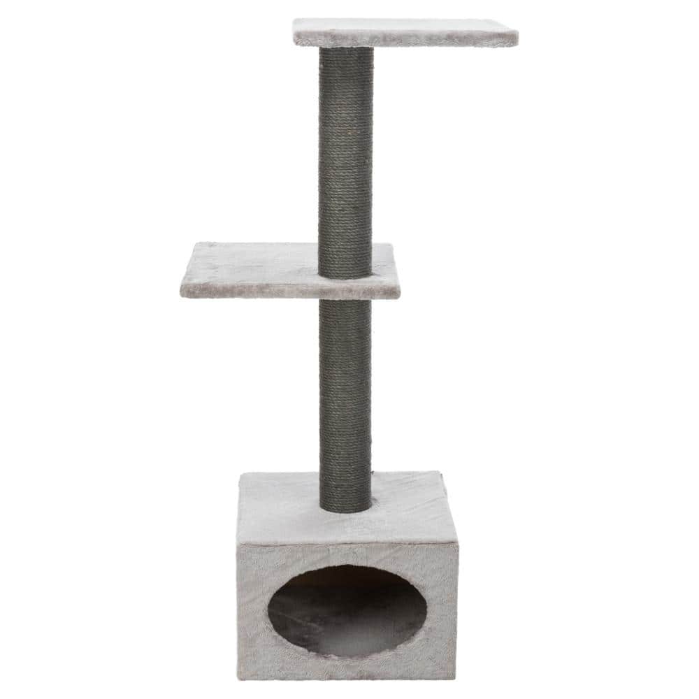 Gray 43" Sisal Cat Tree with Condo and Perches