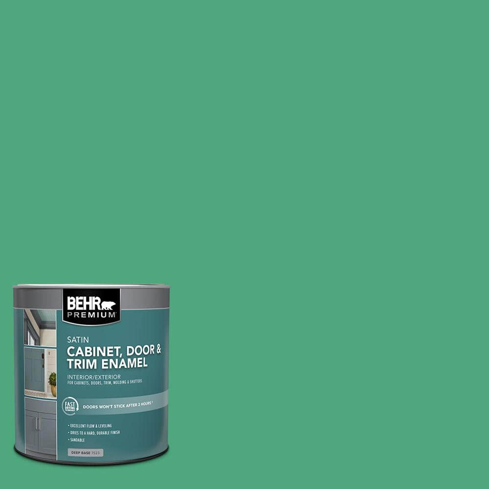 1 qt. #P420-5 Shamrock Green Satin Enamel Interior/Exterior Cabinet, Door & Trim Paint price history on PriceWatchPro