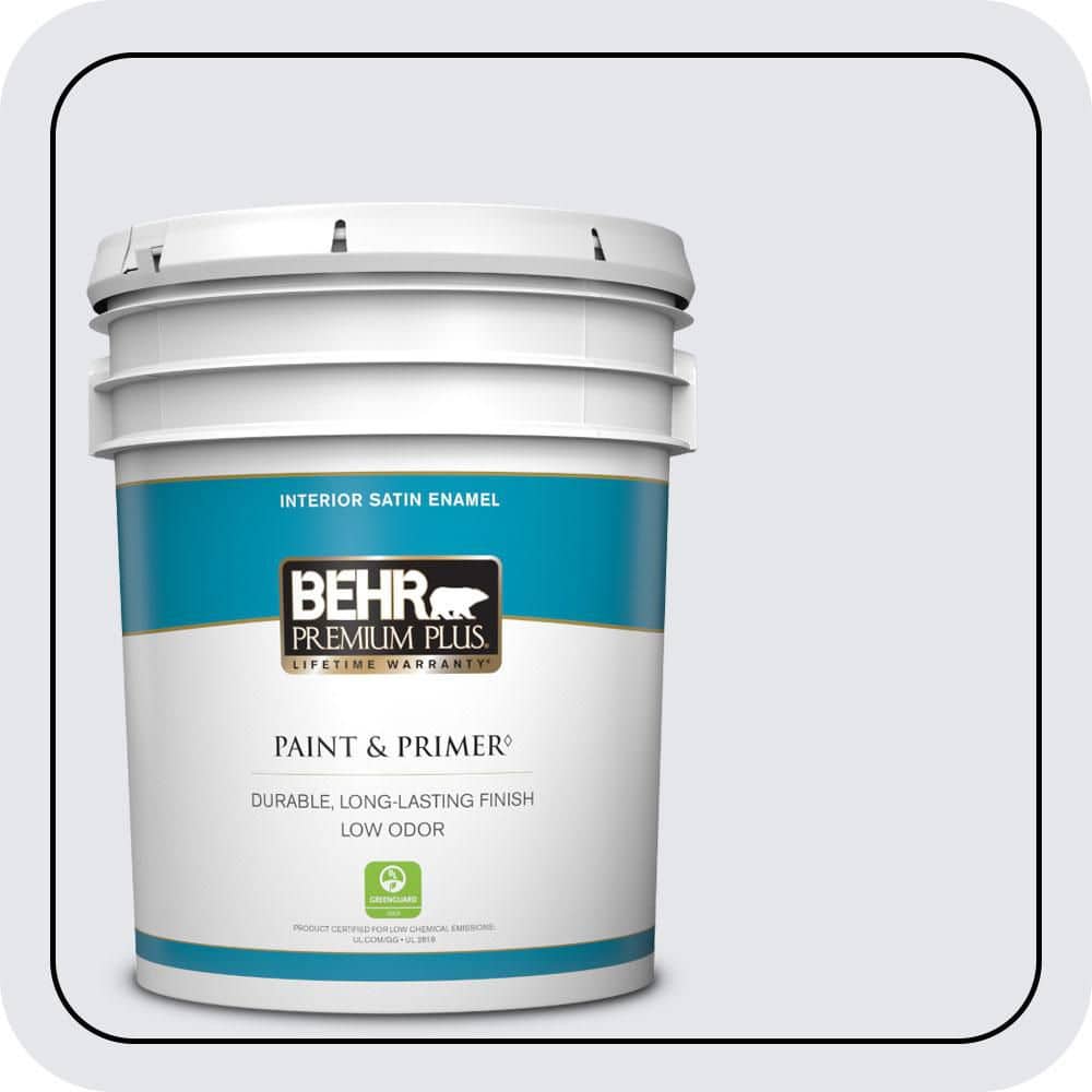5 gal. #610A-1 Lilac Murmur Satin Enamel Low Odor Interior Paint & Primer price history on PriceWatchPro