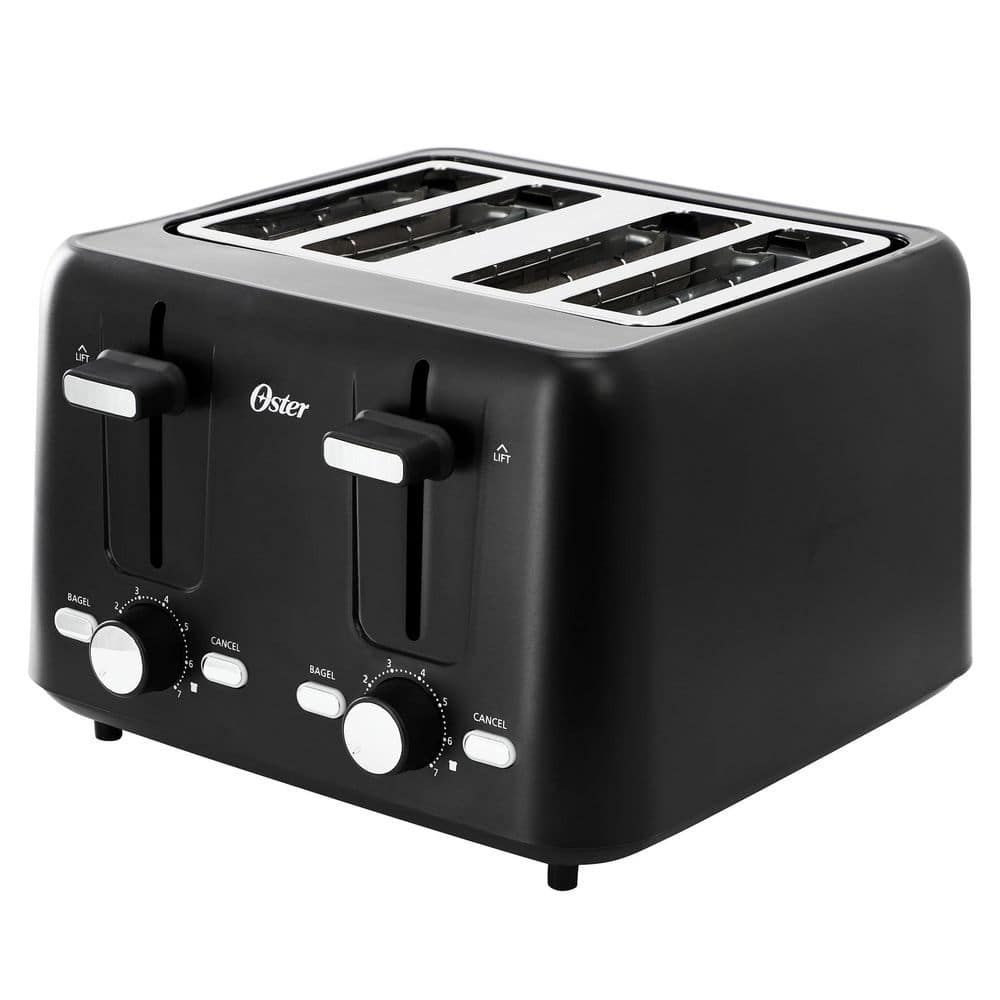 Oster Slice Extra Wide Slot Countertop Toaster with Custom Bagel