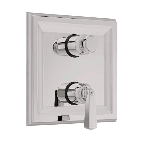 American Standard Town Square 2-Handle Thermostat Valve Trim Kit with Separate Volume Control in Brushed Nickel (Valve Sold Separately)