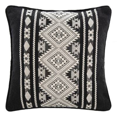 black and ivory pillows