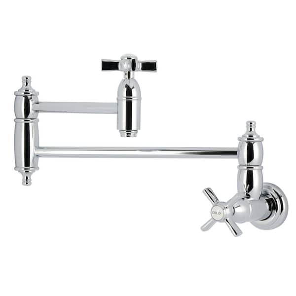 Millennium Wall Mount Pot Filler Faucet in Polished Chrome