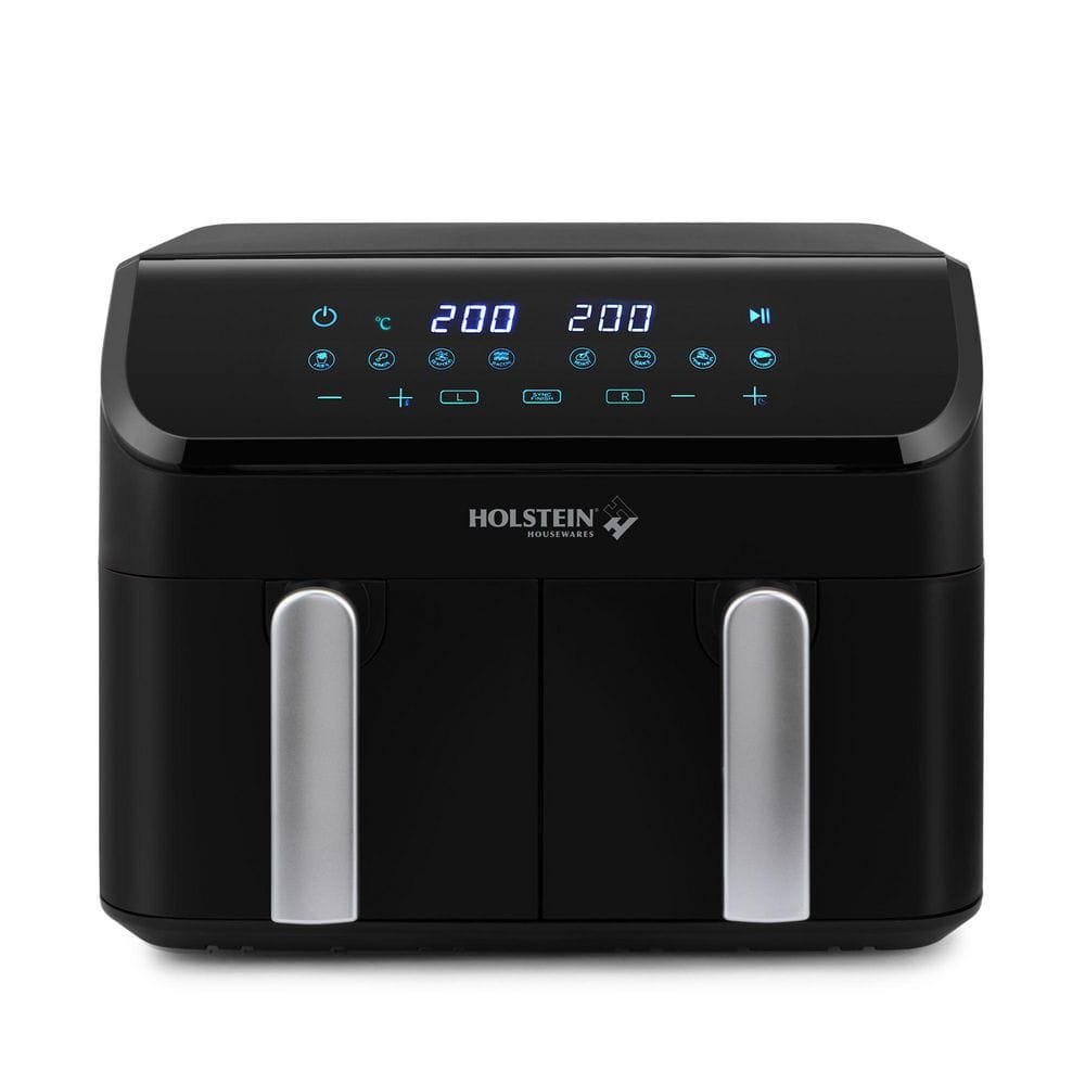 9.5 qt. Dual Basket Digital Air Fryer-8 Preset Functions-Roast, bake or grill, LED Display Dishwasher-Safe Parts, Black price history on PriceWatchPro