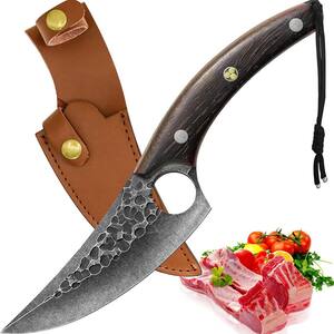 5.5 in. Stainless Steel Full Tang Filet Knife with Rope