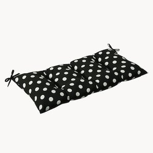 Novelty Rectangular Outdoor Bench Cushion in Black