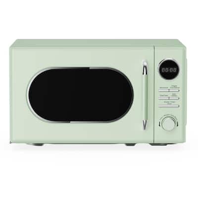 0.7 cu. ft. Retro Countertop Microwave in Mint