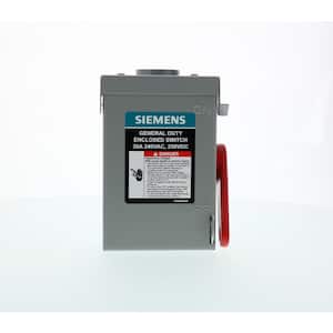 General Duty 30 Amp 3-Pole 3-Wire 240-Volt Non-Fusible Outdoor Safety Switch