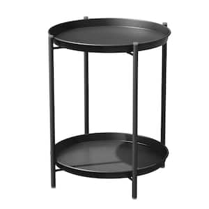 Outdoor side table, double-layer design, various colors available