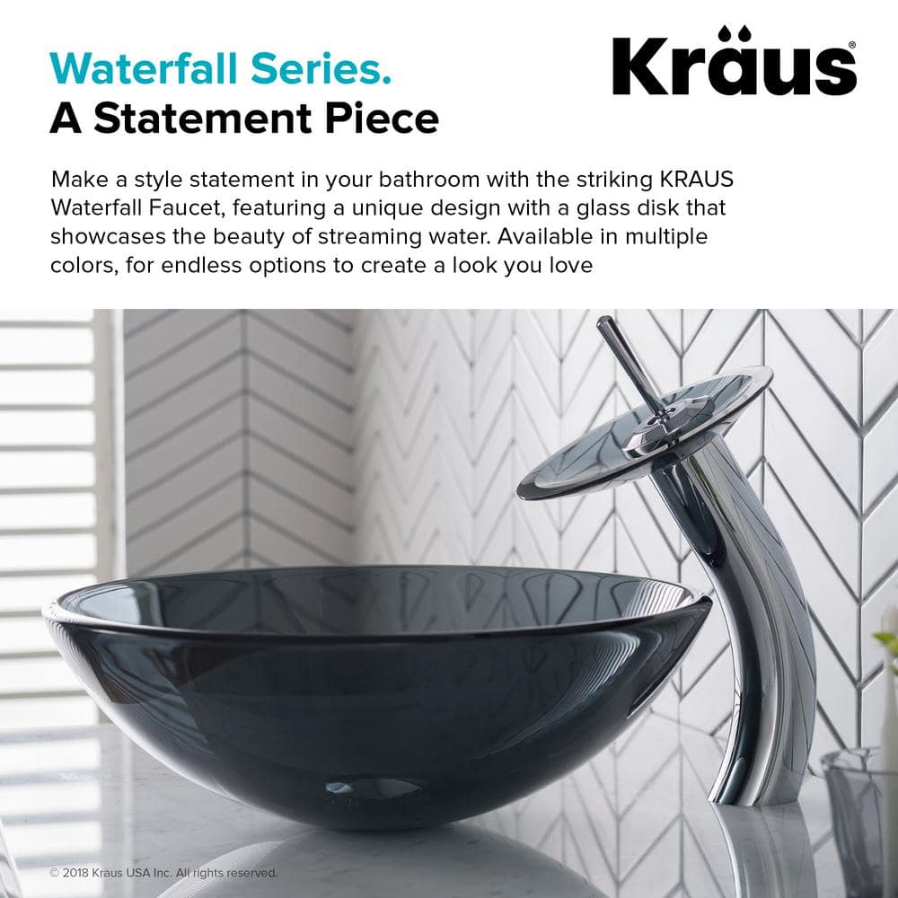 Contemporary Gold Brass Vessel Faucet with Nickel Accents