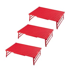 Cool Wave Red Stackable Cooling Rack 3-Pack