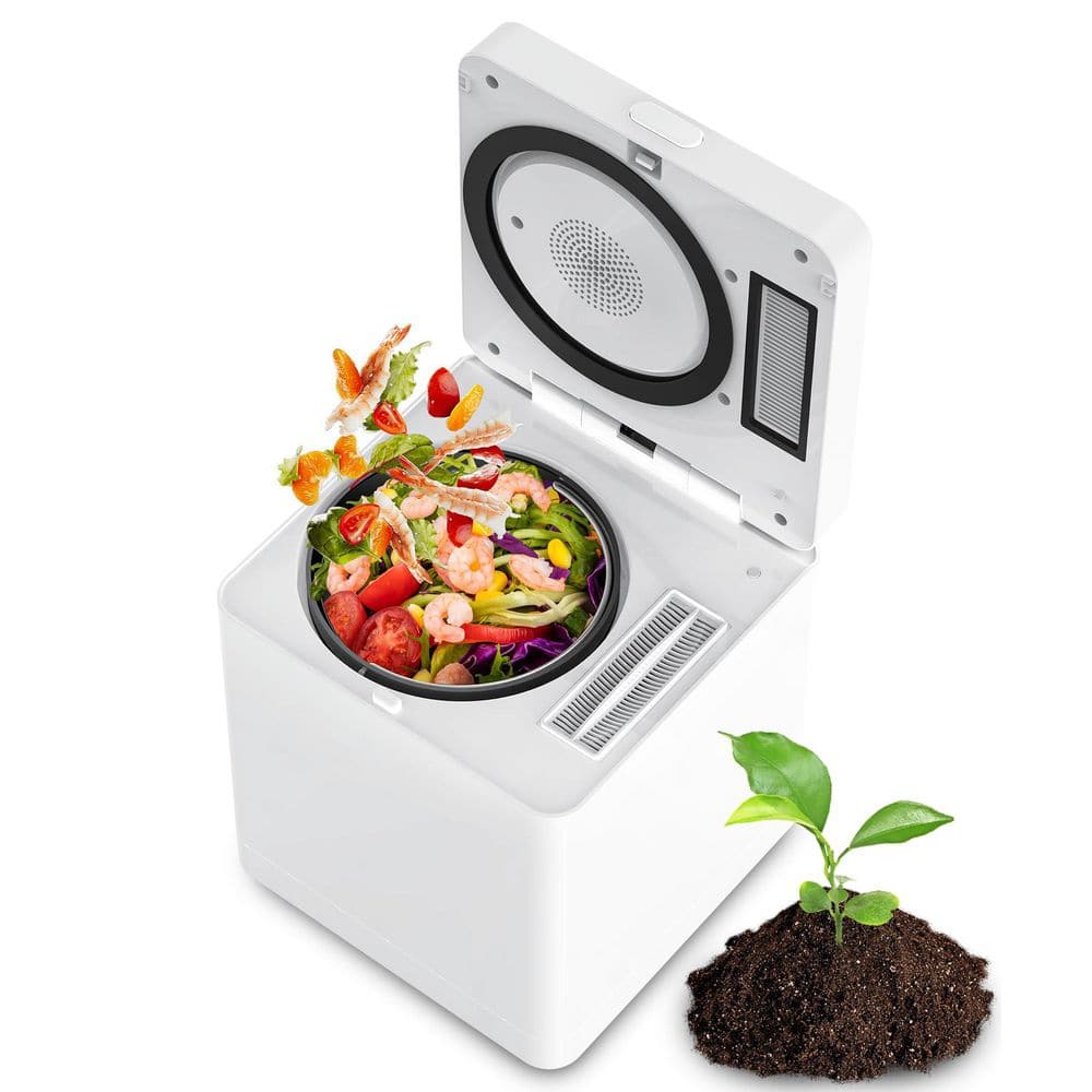 3 L Countertop Smart Compost Bin, Turns Waste into Dry Fertilizer Odorless 