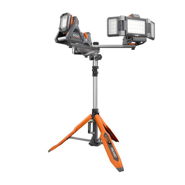 RIDGID Hybrid GEN5X Universal Collapsible Tripod Lighting Stand