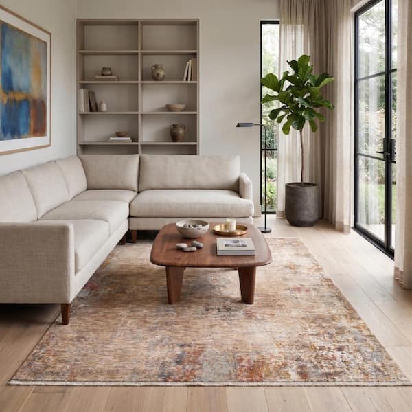 Albany Beige 5 ft. x 8 ft. Oriental Area Rug