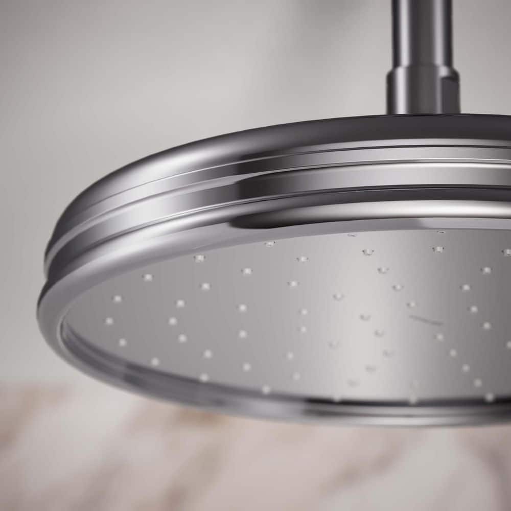 Polished Chrome 10" Ceiling Mounted Rain Shower Head