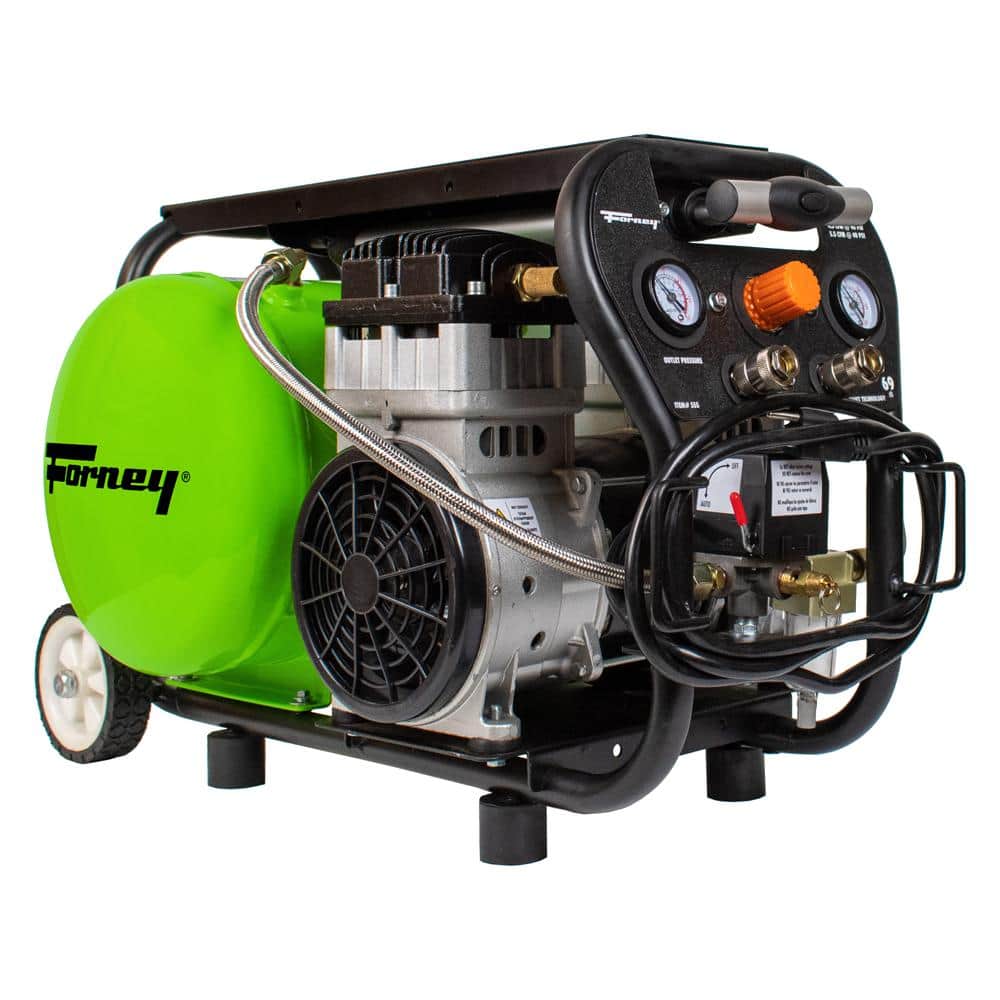 Forney 1.0 Hp, Electric, 4 Gal, Oil-Free Air Compressor, 120 PSI, 4.5 CFM @ 90 PSI -  555