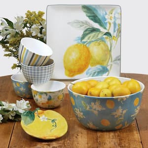 Multi-Colored 18 oz. Citron 3-D Lemon Covered Bowl