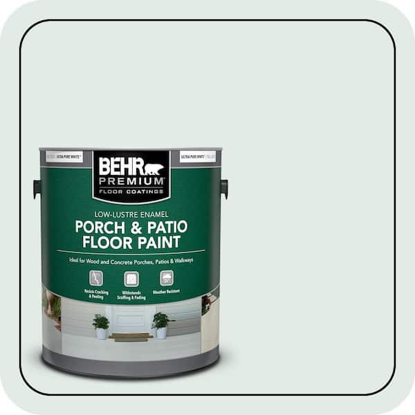 1 gal. #ICC-37 Beach Glass Low-Lustre Enamel Interior/Exterior Porch and Patio Floor Paint