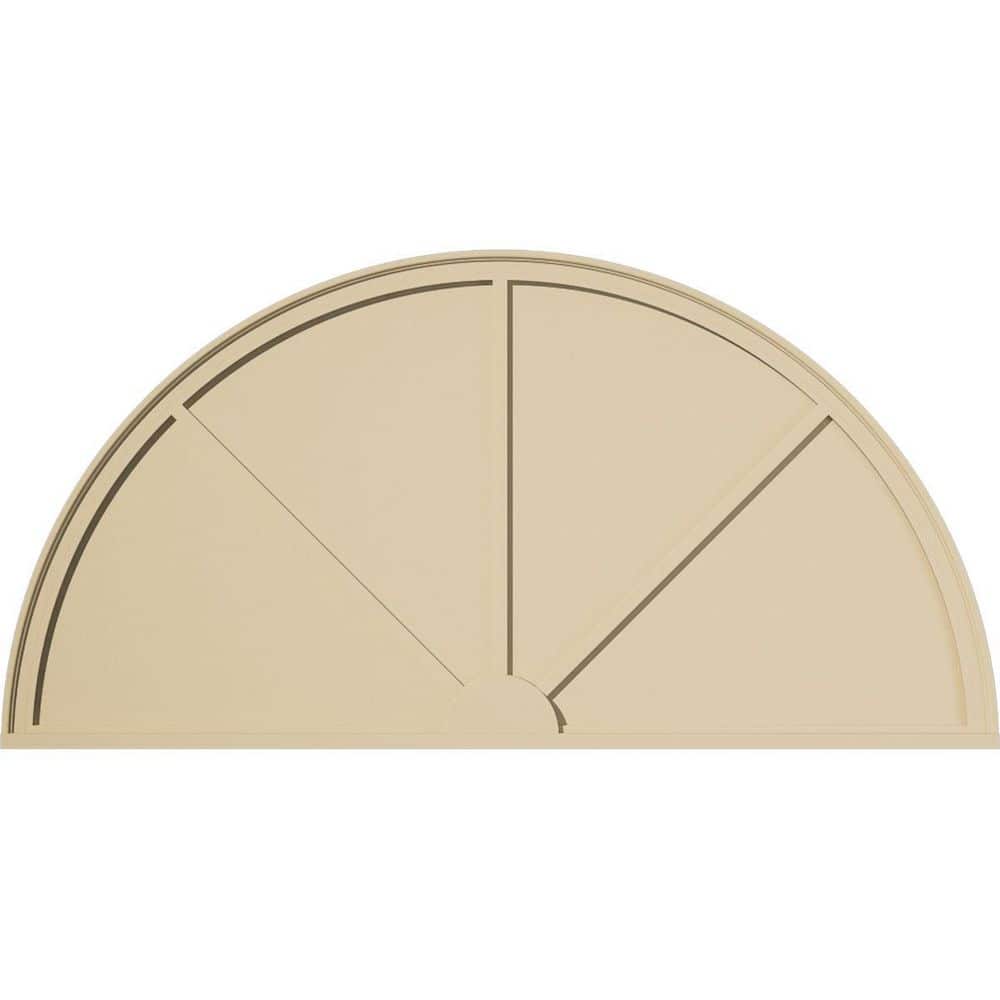 Pedss Ekena Millwork 68-in W x 34-in H x 2-in P Half Round 3-SpokeSignature ...