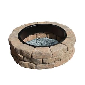 Northwoods 43.5 in. x 12.5 in. Round Concrete Fire Pit Kit