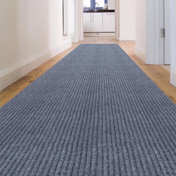 Heavy Duty Outdoor/Indoor Custom Size Carpet Runner Rug with Non-Slip PVC  Backing - Water Resistant- 36'' or 42'' Wide-Runner Rugs for Hallway