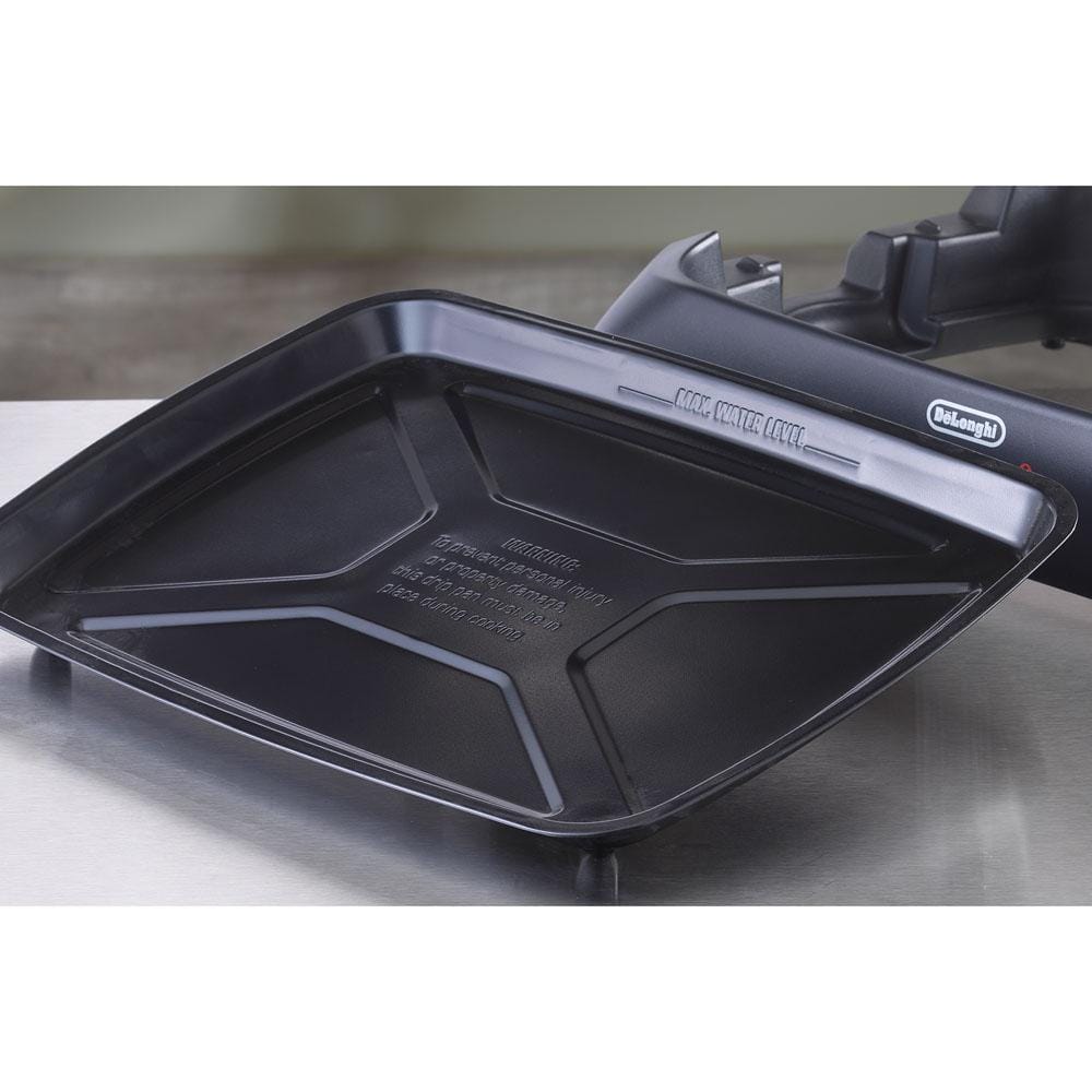 Perfecto Black Aluminum Electric Indoor Grill with Lid