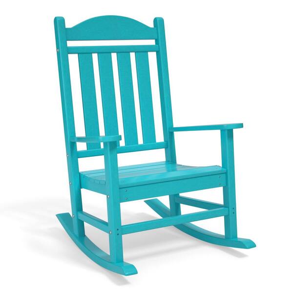 All-Weather Resistant Turquoise Plastic Classic Front Porch Outdoor ...