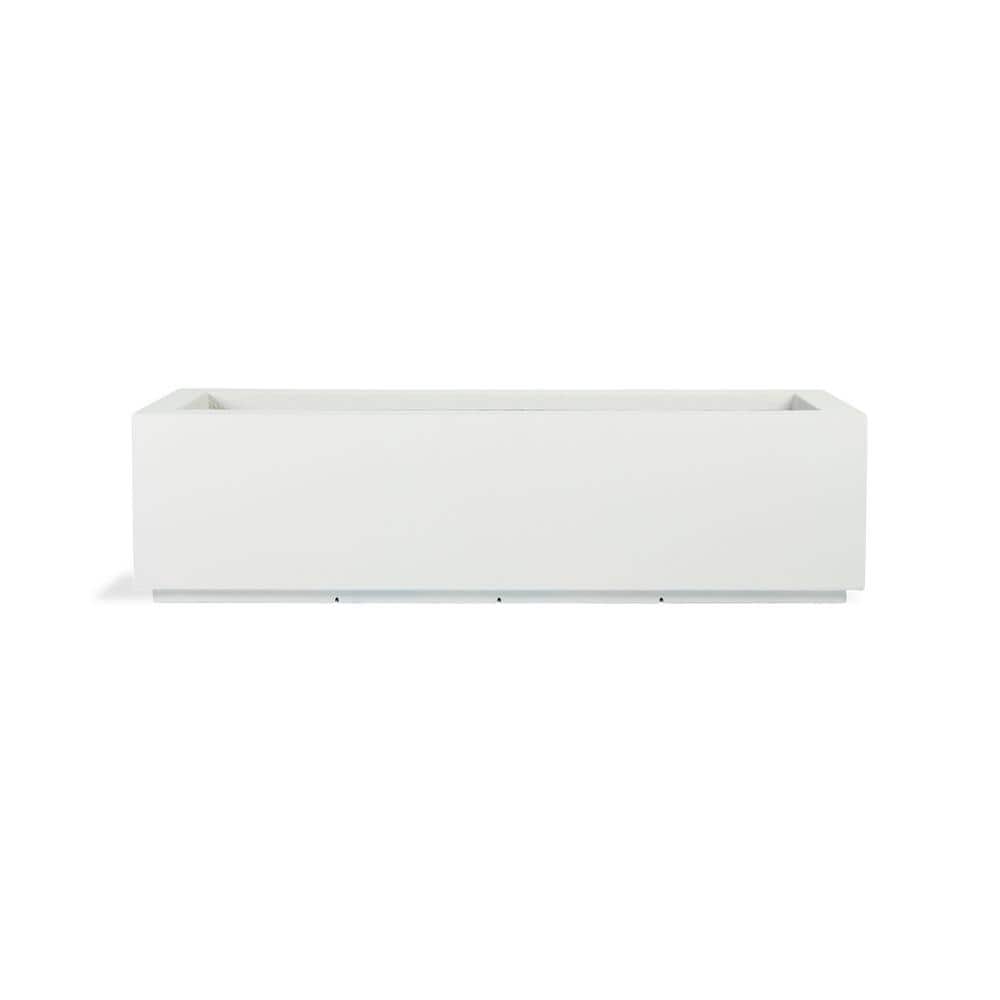 White Extra Large Modern Rectangular Outdoor Planter