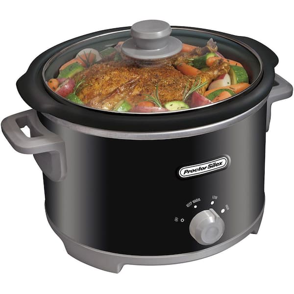 Proctor Silex 4 qt. Slow Cooker in Black-DISCONTINUED