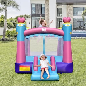 Inflatable Bounce House 3-In-1 Princess Theme Inflatable Castle without Blower