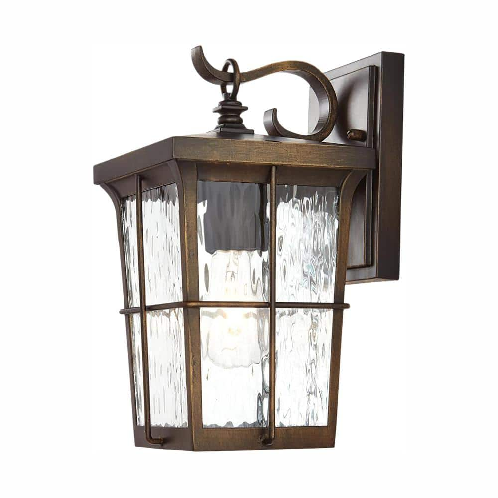 Home Decorators Collection Barrington 11.25 In. 1-Light Golden Bronze ...