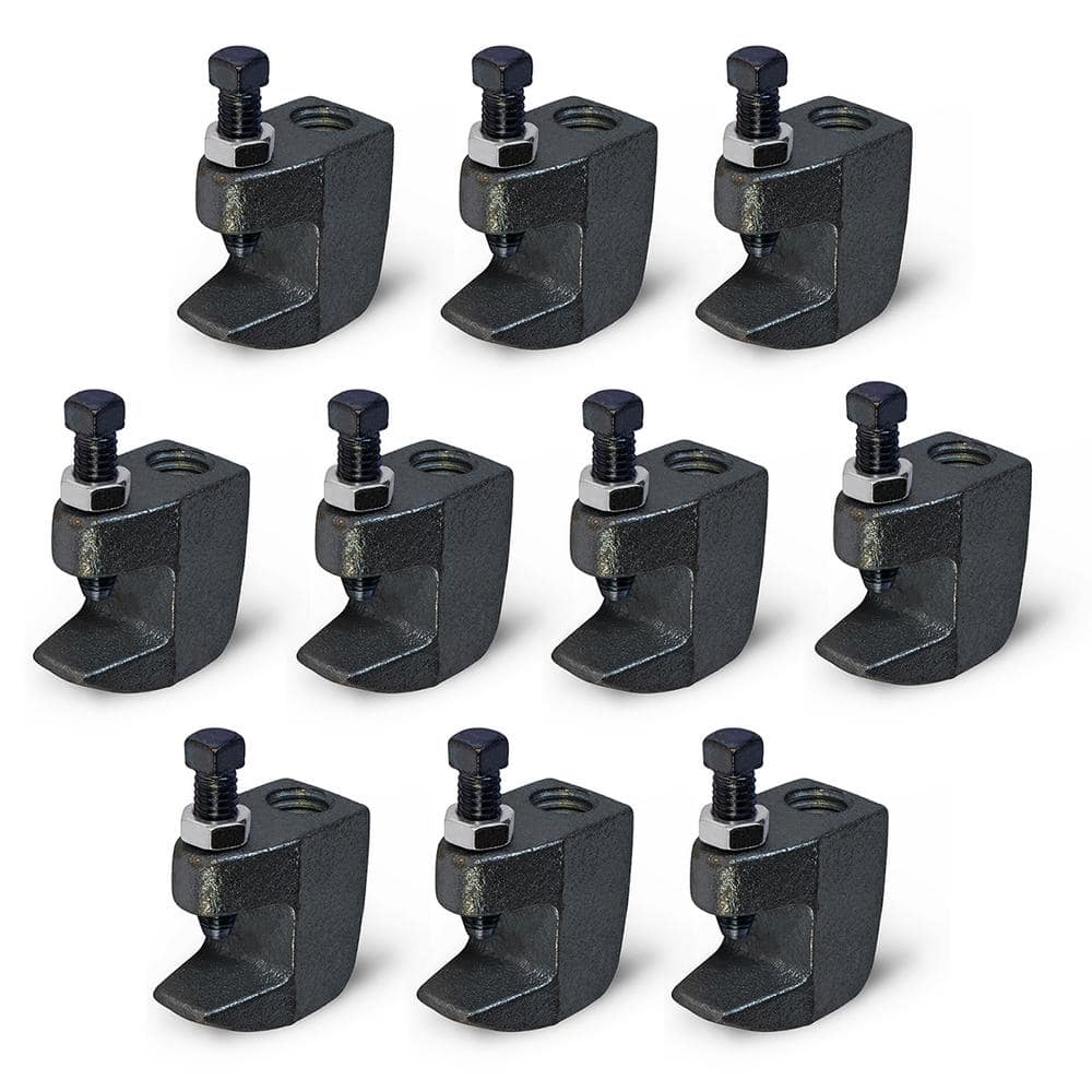 Junior Beam Clamp for 1/2 in. Threaded Rod, Uncoated Steel (10-Pack) price history on PriceWatchPro