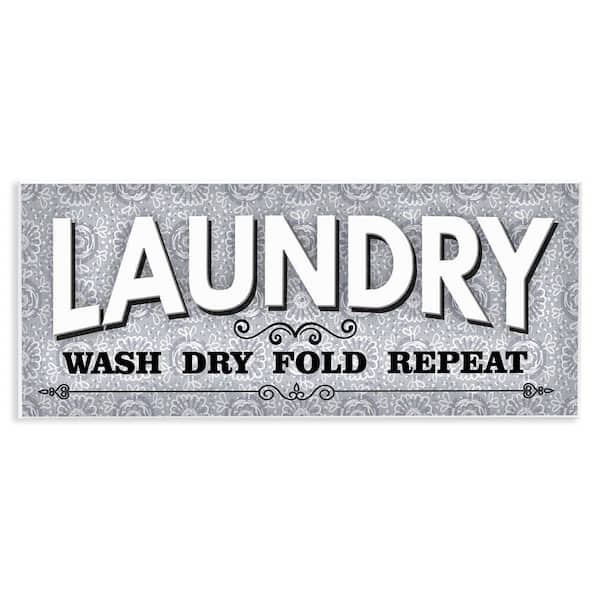 Stupell Industries Antique Laundry Rules by Conrad Knutsen Unframed Typography Graphic Art Print 7 in. x 17 in.