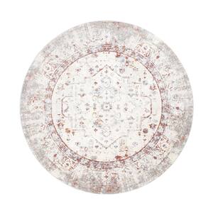 Efes Multi 6 ft. Round Abstract Area Rug