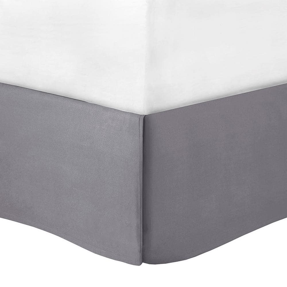 Gray Damask Cotton Reversible California King Comforter Set