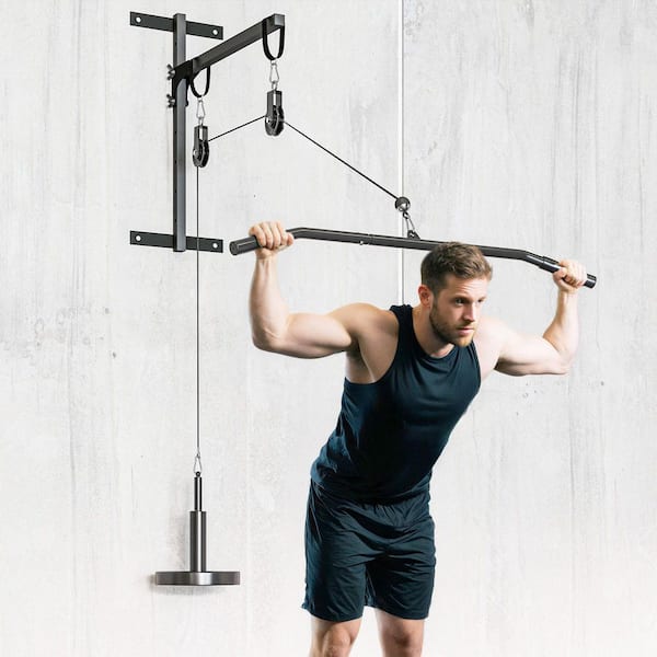 Soozier 78.7 in Weight Cable Pulley System Gym Set A91-409V00RD