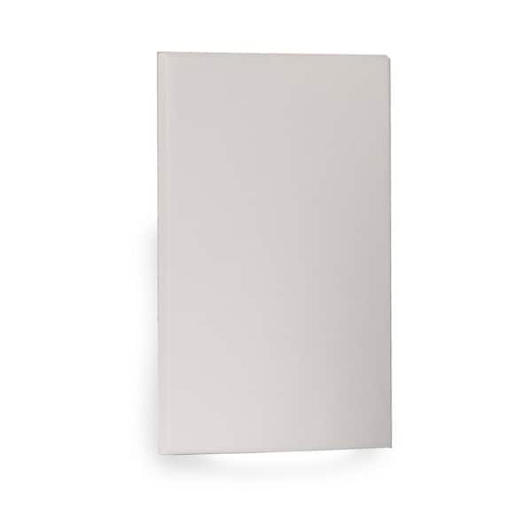 WAC LIMITED 4-Watt Vertical Scoop 1-Light Line Voltage White LED Stair Light or Wall Light, 3000K