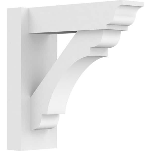 Ekena Millwork Olympic 5 in. W x 14 in. H x 14 in. D Signature Urethane Polyurethane Outlooker with Traditional Ends