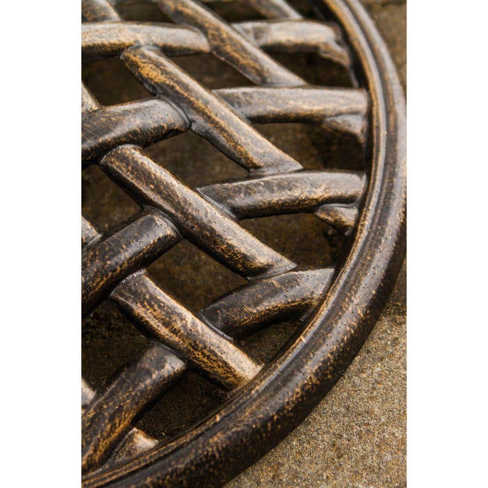 Cambridge Bronze Woven Iron Outdoor Umbrella Base